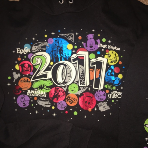 2011 authentic Disney world magic kingdom hoody , size large unisex . - Picture 3 of 4